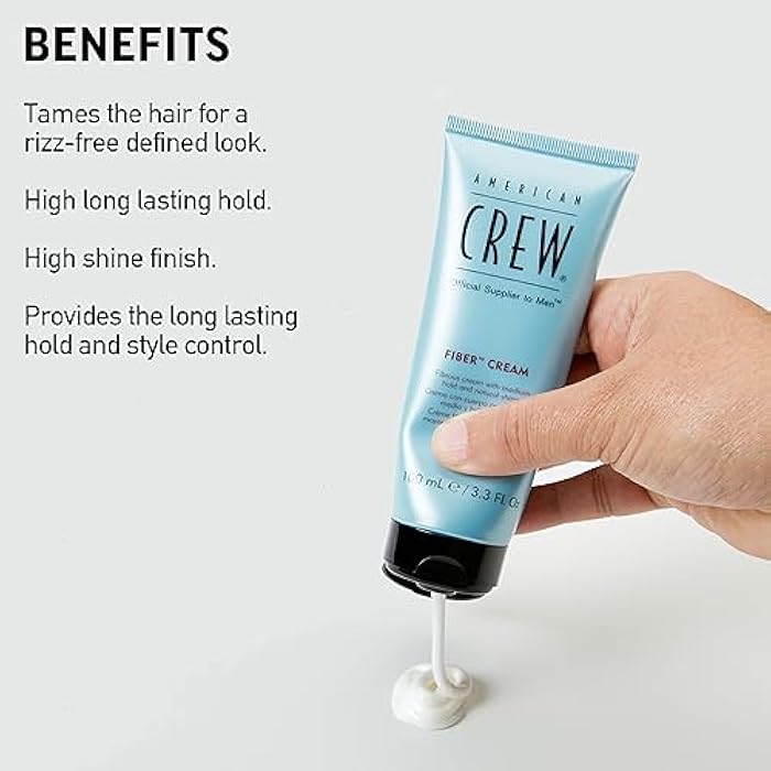 AMERICAN CREW CREW FIBER CREAM 3.3OZ/100ML-7240806000 - Image 3